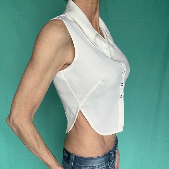 Mark Wonk Nark white crop top - Picture 7 of 16
